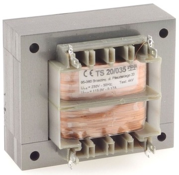 Transformator 115V-0.17A, Indel, TS 20/035