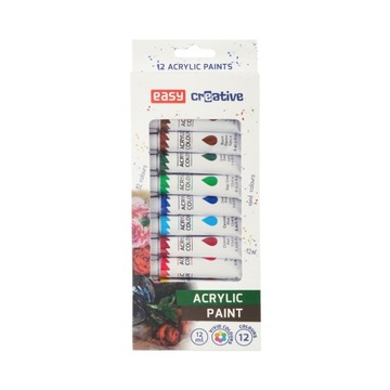 Farby Akrylowe Easy Creative 12 kol. 12ml