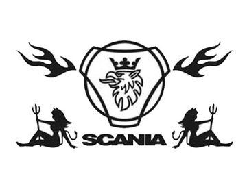 NAKLEJKA NA TYŁ KABINY SCANIA TOPLINE HIGHLINE ...