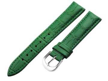 14 mm Zielony Pasek Do Zegarka Wzór Skóra Wężowy