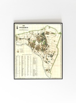 Stary plan Sosnowiec 1936r. r50x40cm