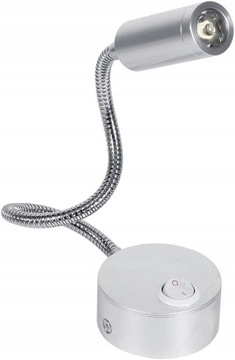 Lampka Nocna LED do Czytania z Gsi Szyj, ciemn
