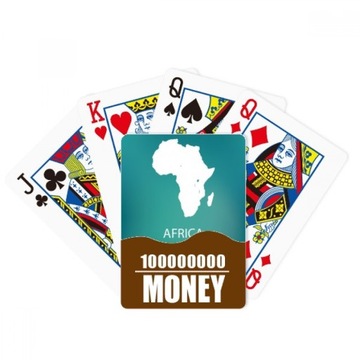 poker Afryka w do gry Poker Gra Kontynent karty