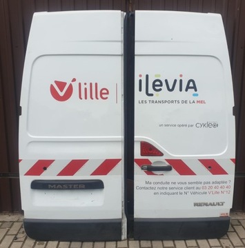 RENAULT MASTER III 10-19 DRZWI LEWE TYŁ KOMPLETNE
