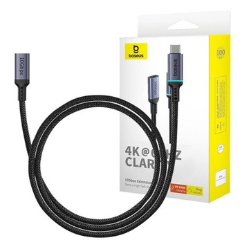 BASEUS PRZEJŚCIÓWKA PRZEDŁUŻENIE KABLA USB-C MĘSKI DO ŻEŃSKI 10GBPS 1M