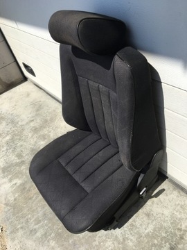 FOTEL LEWY KIEROWCY MERCEDES W124 SEDAN S124 KOMBI CZARNY