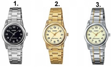 ЧАСЫ ЖЕНСКИЕ CASIO LINDA, цифры, стальной браслет + КОРОБКА + ГРАВИРОВКА