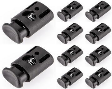 STOPER KOŃCÓWKA SZNURKA REGULATOR ZACISK 5mm 10szt
