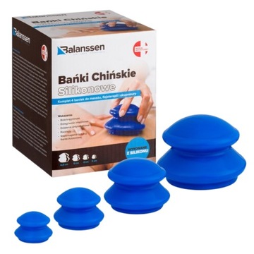 Bańki chińskie silikonowe Balanssen do masażu, fiz