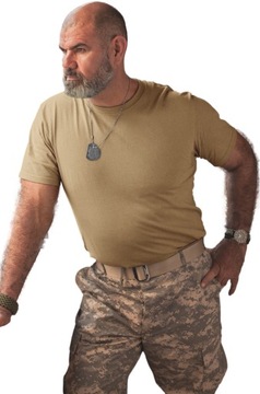 koszulka wosjkowa pod mundur dla strażaka 4XL PIASKOWA cieńsza PREMIUM