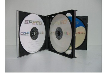 Pudełka na płyty CD x 4 standard czarne 10 sztuk
