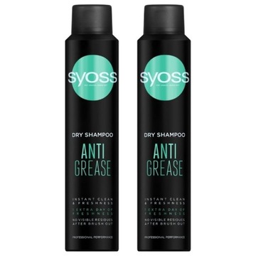 Syoss Anti Grease Suchy Szampon 2x200ml