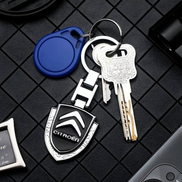 БРЕЛОК ДЛЯ АВТОМОБИЛЬНЫХ КЛЮЧЕЙ CITROEN МЕТАЛЛИЧЕСКИЙ КУЛОН