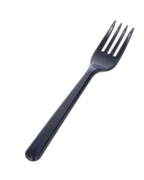 WIDELCE PLASTIKOWE CZARNE 50 SZT. 18 CM ECO