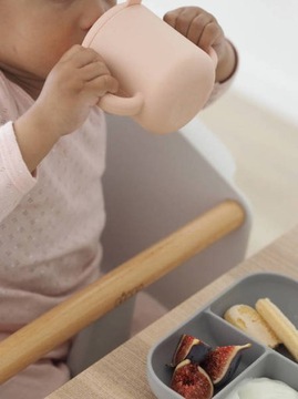 Beaba Komplet naczyń z silikonu 3 elementy pink