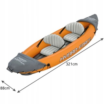 Байдарка EXPLORER K2 весло-колесо 2 человека INTEX 68307