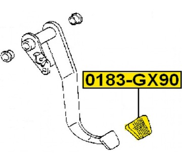 КРЫШКА ПЕДАЛИ СЦЕПЛЕНИЯ И ТОРМОЗА TOYOTA LEXUS