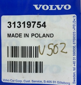 NOVÝ OE TRUBKA PŘÍVOD VODY 31319754 VOLVO S60 V70