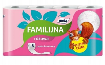 Papier toaletowy bezzapachowy Mola 8 szt.