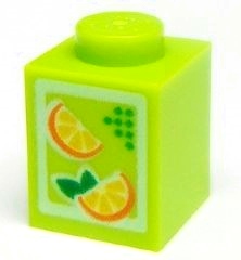 LEGO Karton soku sok 3005pb017 limonka