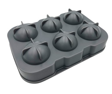 СИЛИКОНОВАЯ ФОРМА ДЛЯ 6 ШАРИКОВ ЛЬДА ДЛЯ НАПИТКОВ NAPO