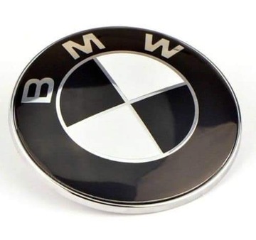 ZNAK BMW BÍLO ČERNÁ O 82MM F10 E87 F13 F12