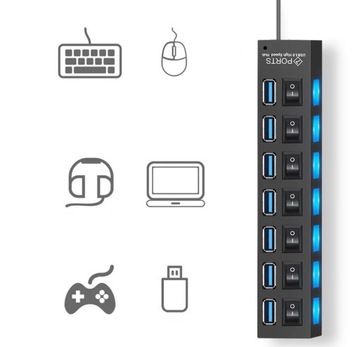 USB-концентратор, разветвитель на 7 портов