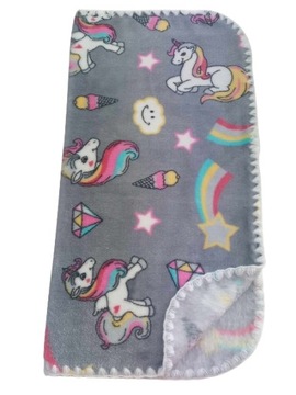 ОДЕЯЛО ДЛЯ КУКОЛ Двустороннее ФЛИСОВОЕ ОДЕЯЛО МИНКИ ЕДИНОРОГ НОВИНКА!!!