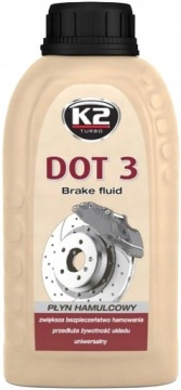 DOT-3 250ML T123 /K2/ PŁYN HAMULCOWY