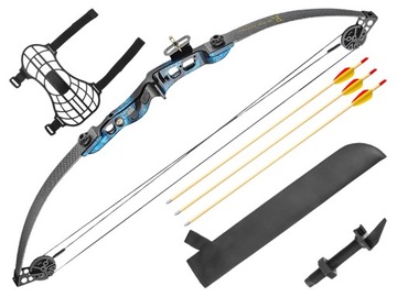 Łuk bloczkowy Poe Lang Firestar 25 lbs carbon blue