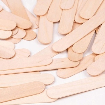 Drewniane szpatułki do depilacji 50 sztuk