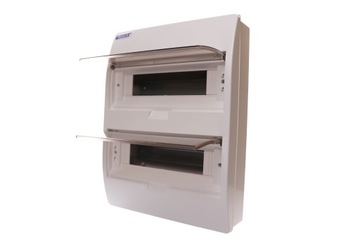 2х12 накладной модульный распределительный щит IP40 с крышкой