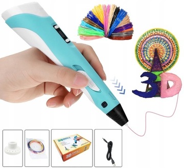 МИНИ-ПРИНТЕР 3D РУЧКА Children Magic + НИТЬ 109 + КОВРИК + ШАБЛОНЫ