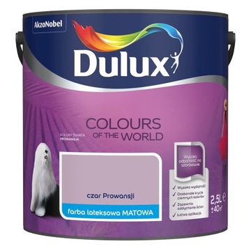 Dulux Kolory Świata Farba Czar Prowansji Mat 2,5L