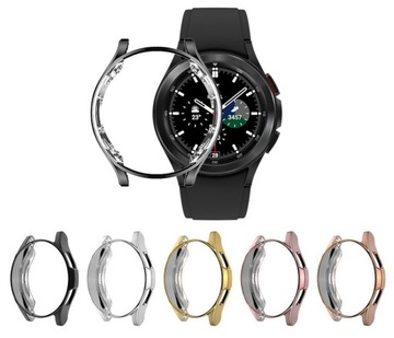 Металлический защитный чехол для Samsung Galaxy Watch 4 Classic 46 мм / Черный