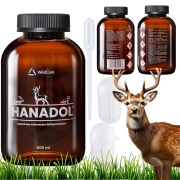 HANADOL WildCare отпугиватель кабанов и оленей 0,5л ПОЛЬСКИЙ + пипетка, дозатор