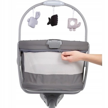 Chicco Baby Hug 4в1 Воздушный шезлонг/кресло/стульчик для кормления темно-серый