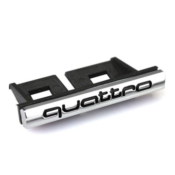 EMBLEMAT AUDI NAPIS QUATTRO ZNACZEK W GRILL ATRAPA A3 A4 A5 A6 A8