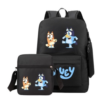 НОВЫЙ ШКОЛЬНЫЙ КОМПЛЕКТ Bluey, РЮКЗАК, СУМКА, ЧЕХОЛ ДЛЯ КАРАНДА, высокое качество