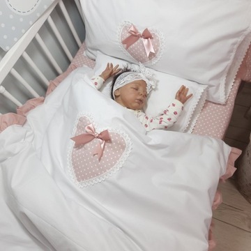 PREMIUM DOTS OLO LACE HEART Пододеяльник Белый 02 100x160