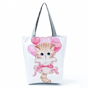 styl hl1193 Torba na ramię z kreskówkowym kotem -