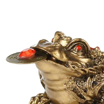 Китайское богатство Фэн-шуй Статуя счастливой денежной лягушки на столе