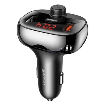Ładowarka samochodowa Usams C25 US-CC143 50W z transmiterem zestawem