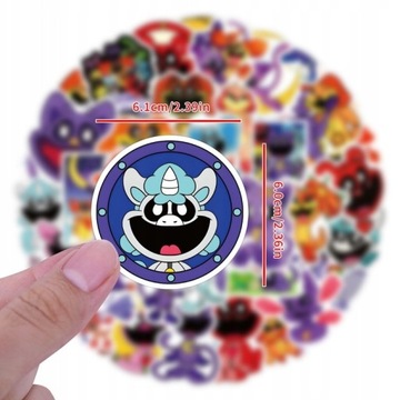 160 ШТ. НАКЛЕЙКИ ДЛЯ КОШАНОЙ ДРЕМИИ Улыбающиеся твари Poppy Playtime CATNAP