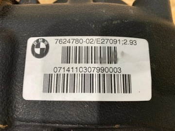 BMW F20 F30 F34 F32 NÁPRAVA DIFER DIFERENCIÁL ZADNÍ 2.93 7624780