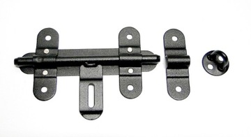 ZASUWA ZASUWKA ZAMKNIĘCIE DRZWI FURTKA 150mm czarn