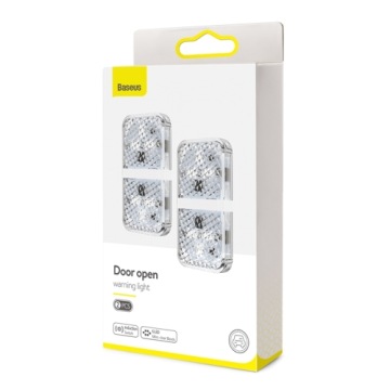 Светодиодная сигнальная лампа Baseus для двери автомобиля, грузовика, 2 шт.