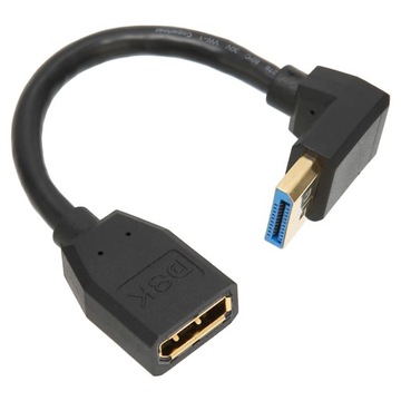Przedłużacz Displayport DP1.4 wersja 90 stopni