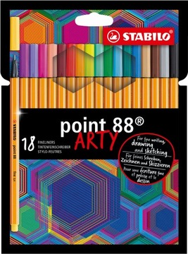 CIENKOPIS STABILO POINT 88 ETUI 18 SZT. ARTY