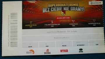 Bilet Jagiellonia Białystok - FK Gabala